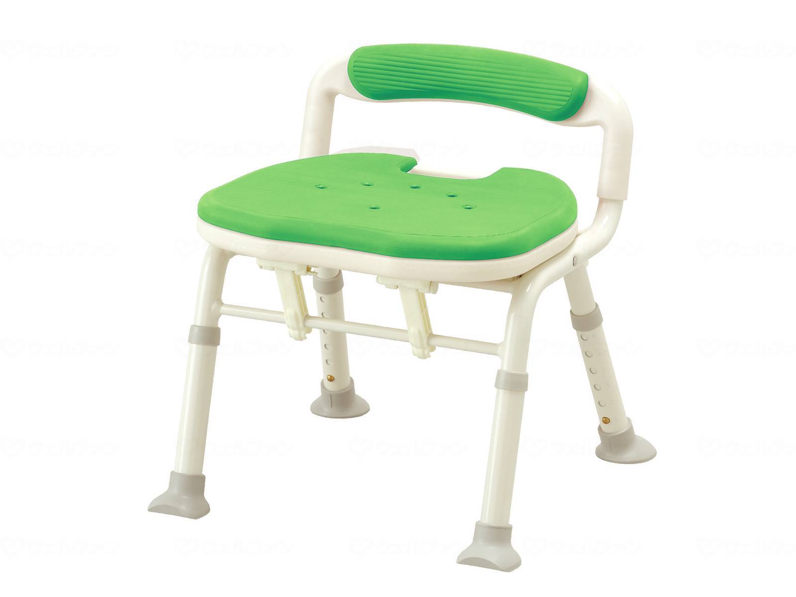 ウェルファン コンパクト折りたたみシャワーベンチIC 骨盤サポートタイプ/ブルー 1台（ご注文単位1台）【直送品】