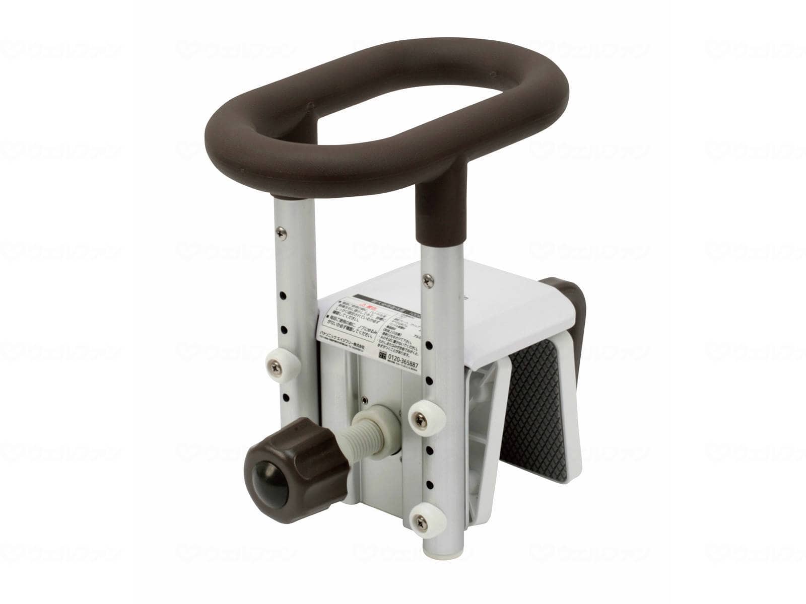 ウェルファン 入浴グリップ [ユクリア] コンパクト/モカブラウン/130 1台（ご注文単位1台）【直送品】