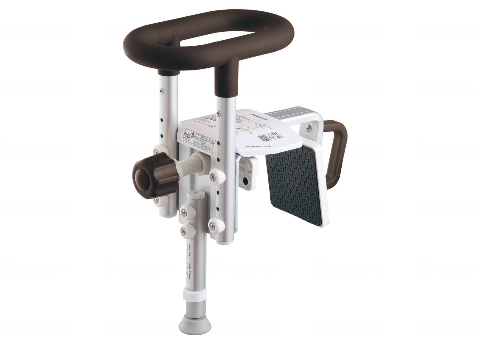 ウェルファン 入浴グリップ[ユクリア]UB専用コンパクト脚付ショート S/モカブラウン/200 1台（ご注文単位1台）【直送品】