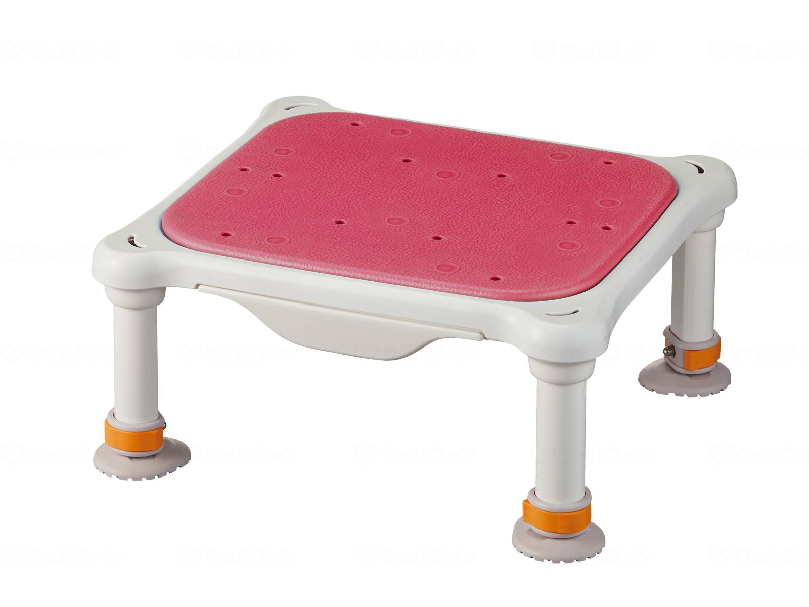 ウェルファン 軽量浴槽台ジャストソフト/レッド/20-30 1個（ご注文単位1個）【直送品】