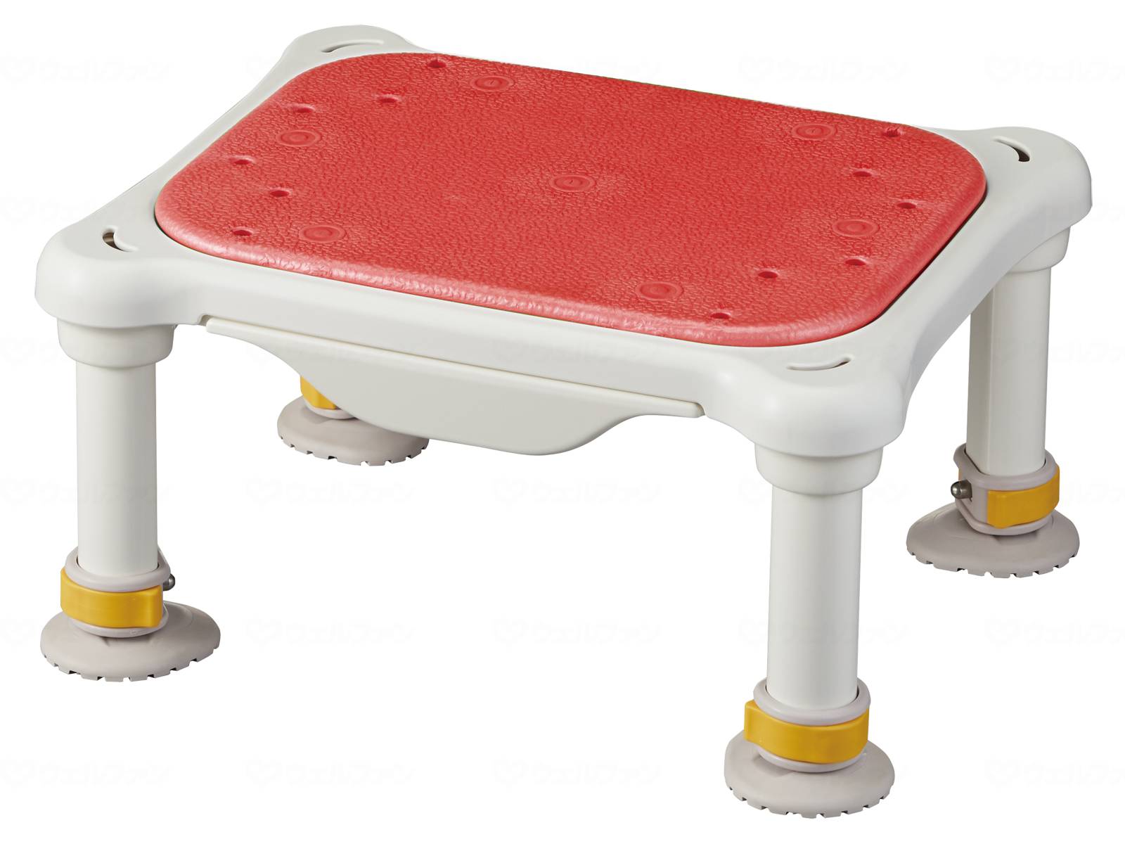 ウェルファン 軽量浴槽台ミニソフト/レッド/16-26 1台（ご注文単位1台）【直送品】
