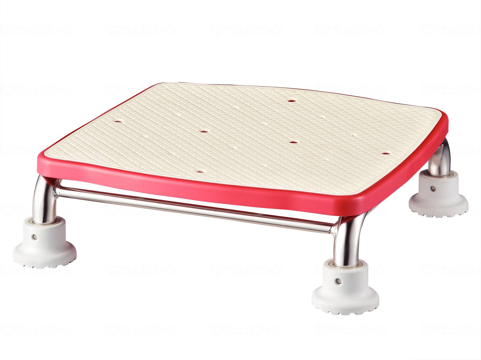 ウェルファン ステンレス製浴槽台R ジャスト/レッド/10 1台（ご注文単位1台）【直送品】