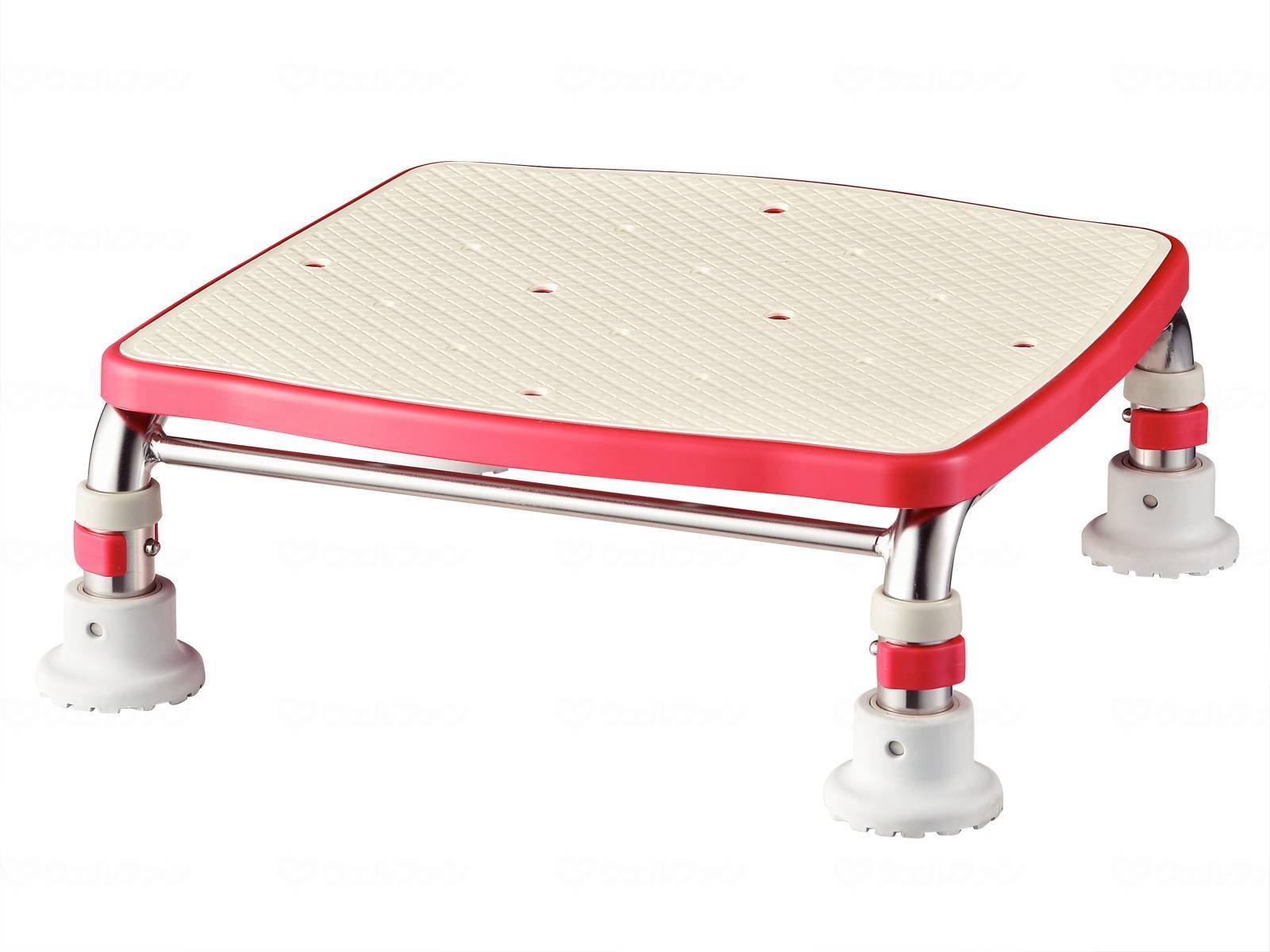 ウェルファン ステンレス製浴槽台R ジャスト/レッド/12-15 1台（ご注文単位1台）【直送品】