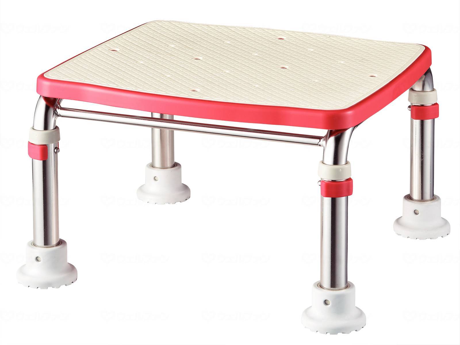 ウェルファン ステンレス製浴槽台R ジャスト/レッド/20-30 1台（ご注文単位1台）【直送品】