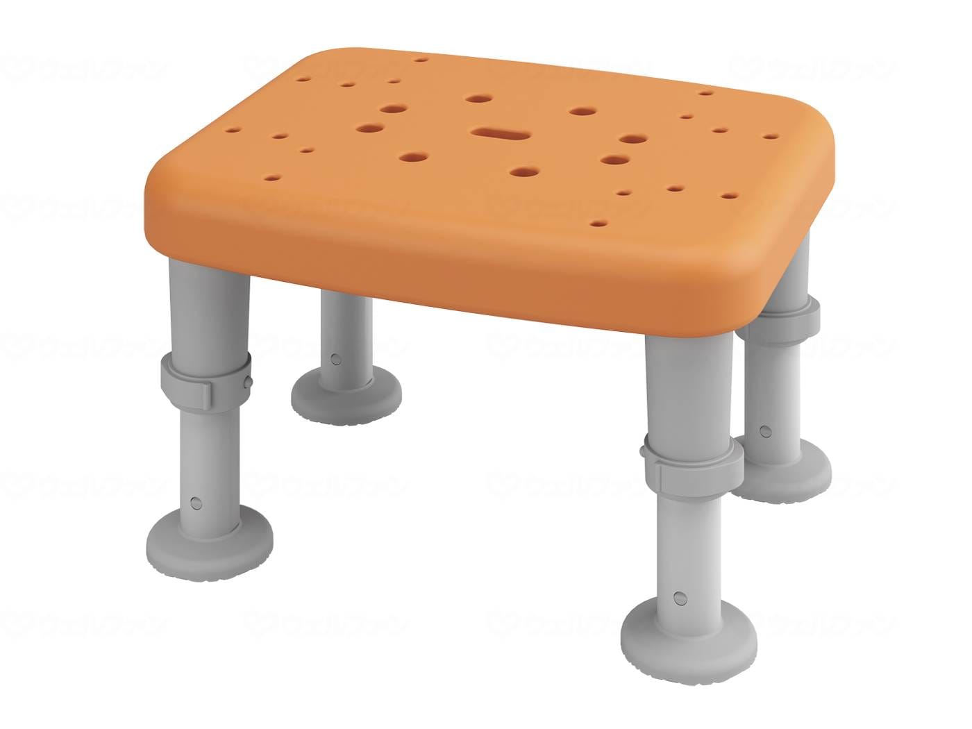 ウェルファン 浴槽台(Air)ソフトコンパクト/オレンジ/1826 1台（ご注文単位1台）【直送品】