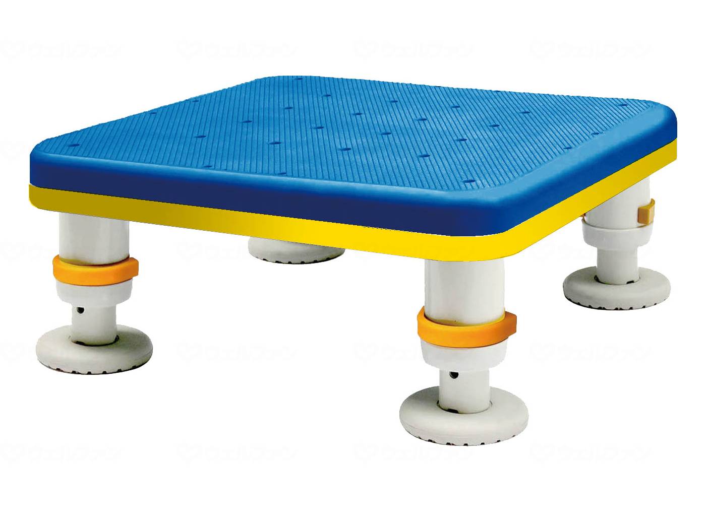 ウェルファン ダイヤタッチ浴槽台 コンパクトサイズ/アクアブルー/10-15 1台(ご注文単位1台)【直送品】