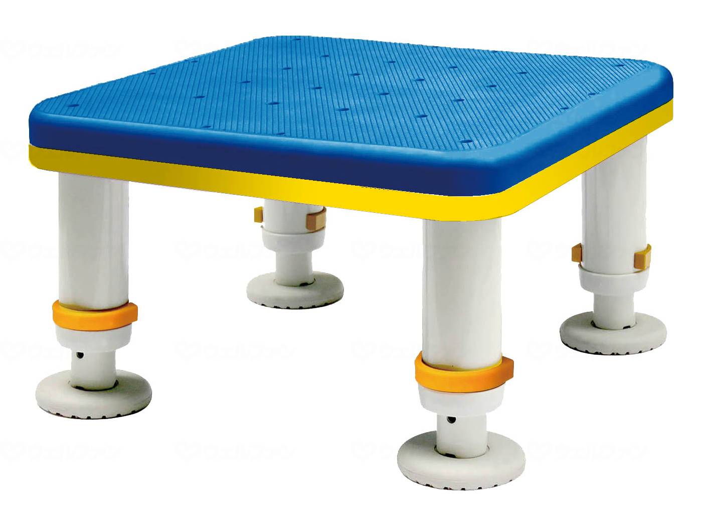 ウェルファン ダイヤタッチ浴槽台 コンパクトサイズ/アクアブルー/15-25 1台（ご注文単位1台）【直送品】