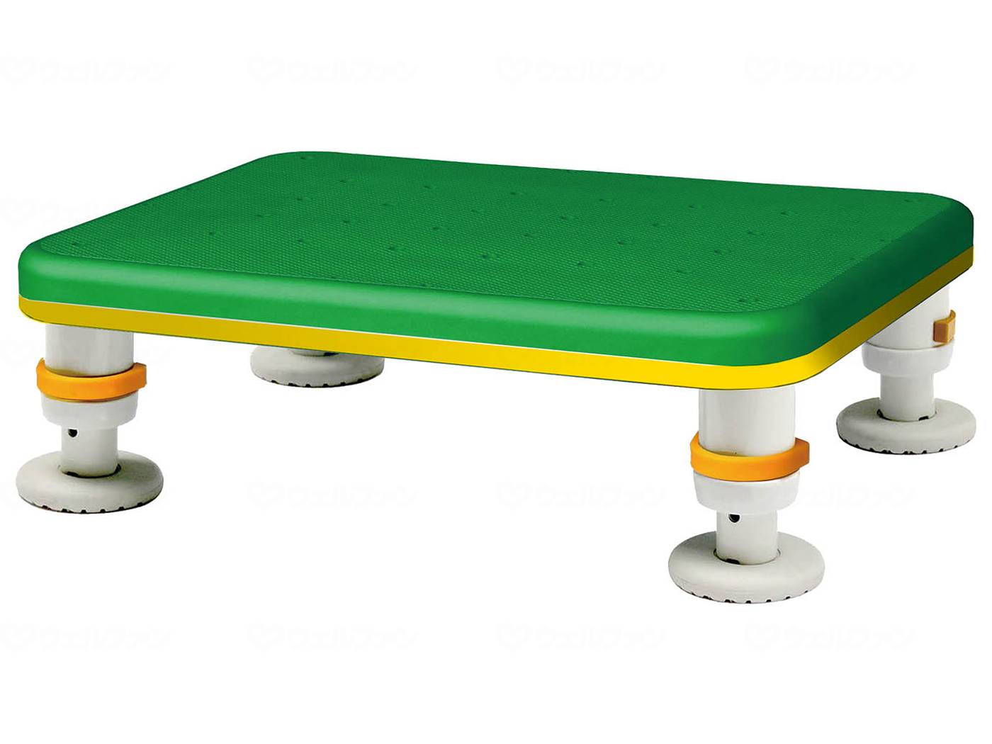 ウェルファン ダイヤタッチ浴槽台 レギュラーサイズ/ライムグリーン/10-15 1個（ご注文単位1個）【直送品】