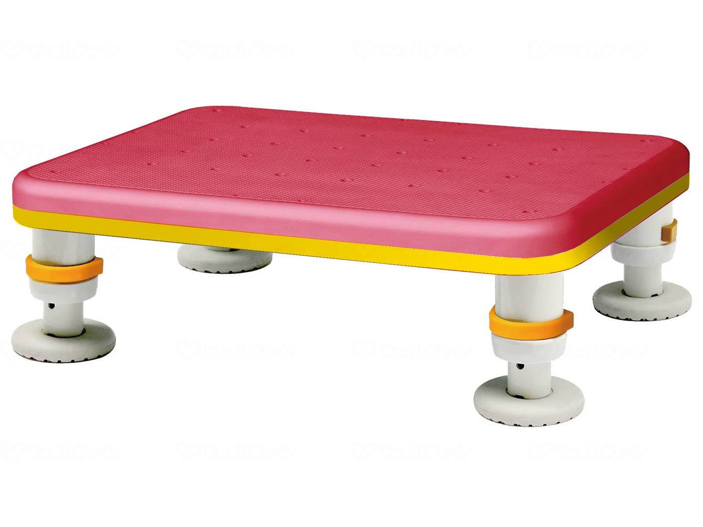 ウェルファン ダイヤタッチ浴槽台 レギュラーサイズ/コーラルピンク/10-15 1個（ご注文単位1個）【直送品】