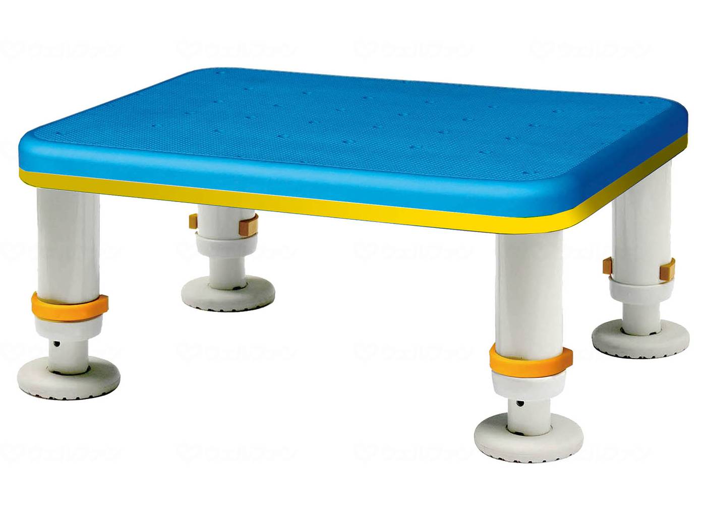 ウェルファン ダイヤタッチ浴槽台 レギュラーサイズ/アクアブルー/15-25 1個（ご注文単位1個）【直送品】