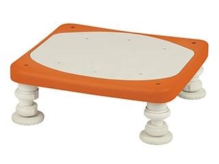 ウェルファン ユニプラス 浴槽内いす 80・120-200/レッドオレンジ 1台（ご注文単位1台）【直送品】