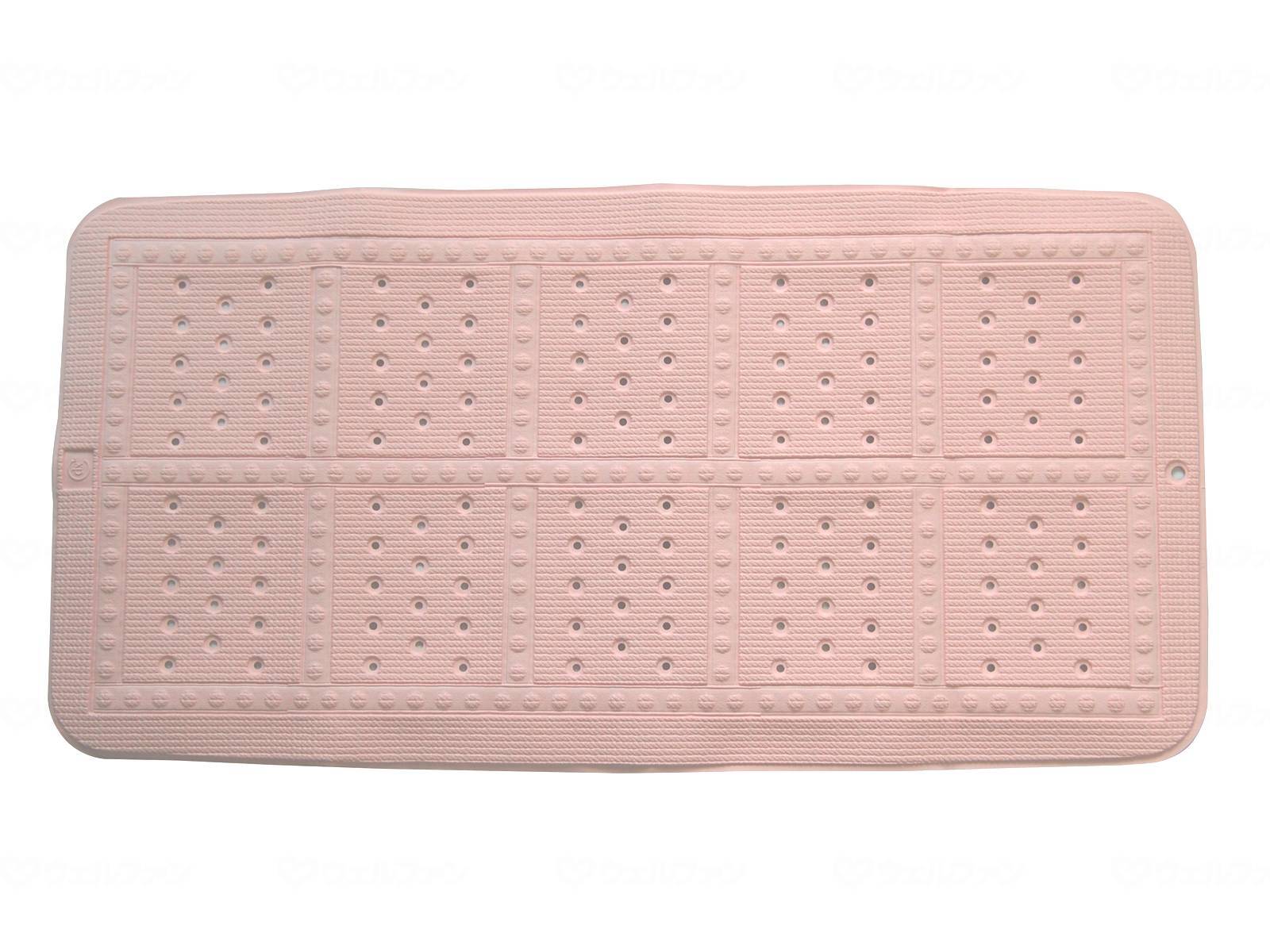 ウェルファン すべり止めお風呂マット(すべり止めバスマット)/ピンク/M 1枚（ご注文単位1枚）【直送品】