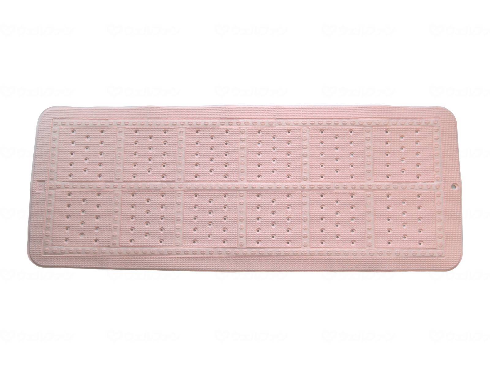 ウェルファン すべり止めお風呂マット(すべり止めバスマット)/ピンク/L 1枚（ご注文単位1枚）【直送品】