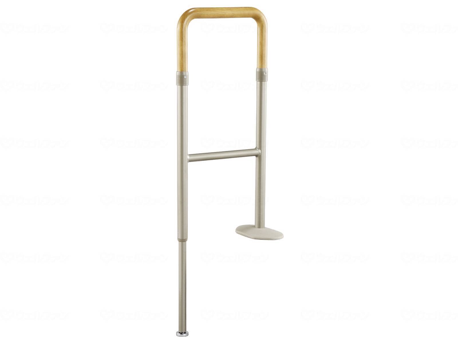 ウェルファン 上がりかまち用手すりKM-300/ライトブラウン/F 1個（ご注文単位1個）【直送品】