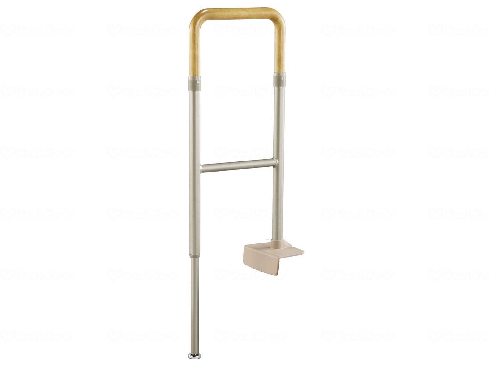 ウェルファン 上がりかまち用手すりKM-300/ライトブラウン/L 1個（ご注文単位1個）【直送品】