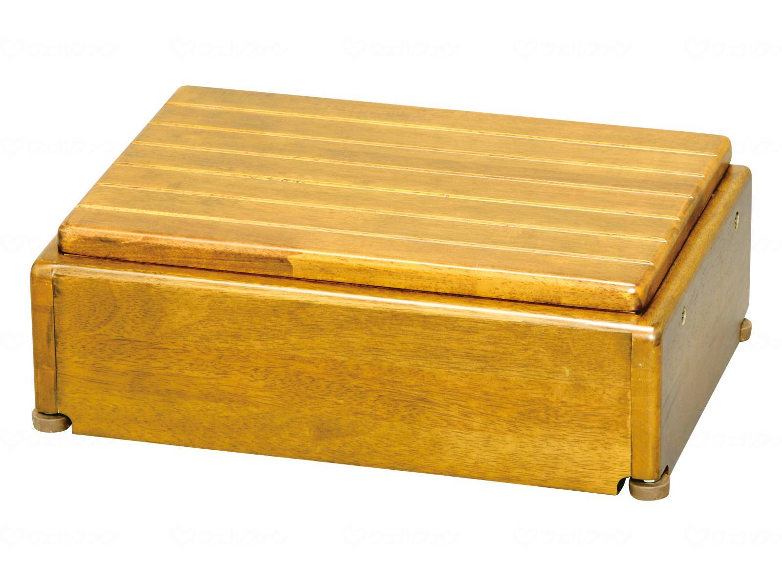 ウェルファン 木製玄関台 S45W-30-1段/ライトブラウン 1個（ご注文単位1個）【直送品】