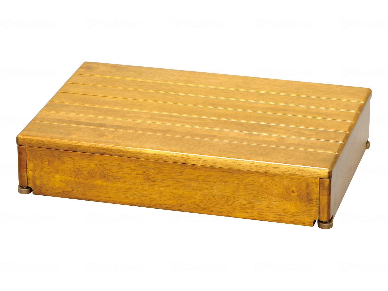 ウェルファン 木製玄関台 60W-40-1段/ライトブラウン 1個（ご注文単位1個）【直送品】