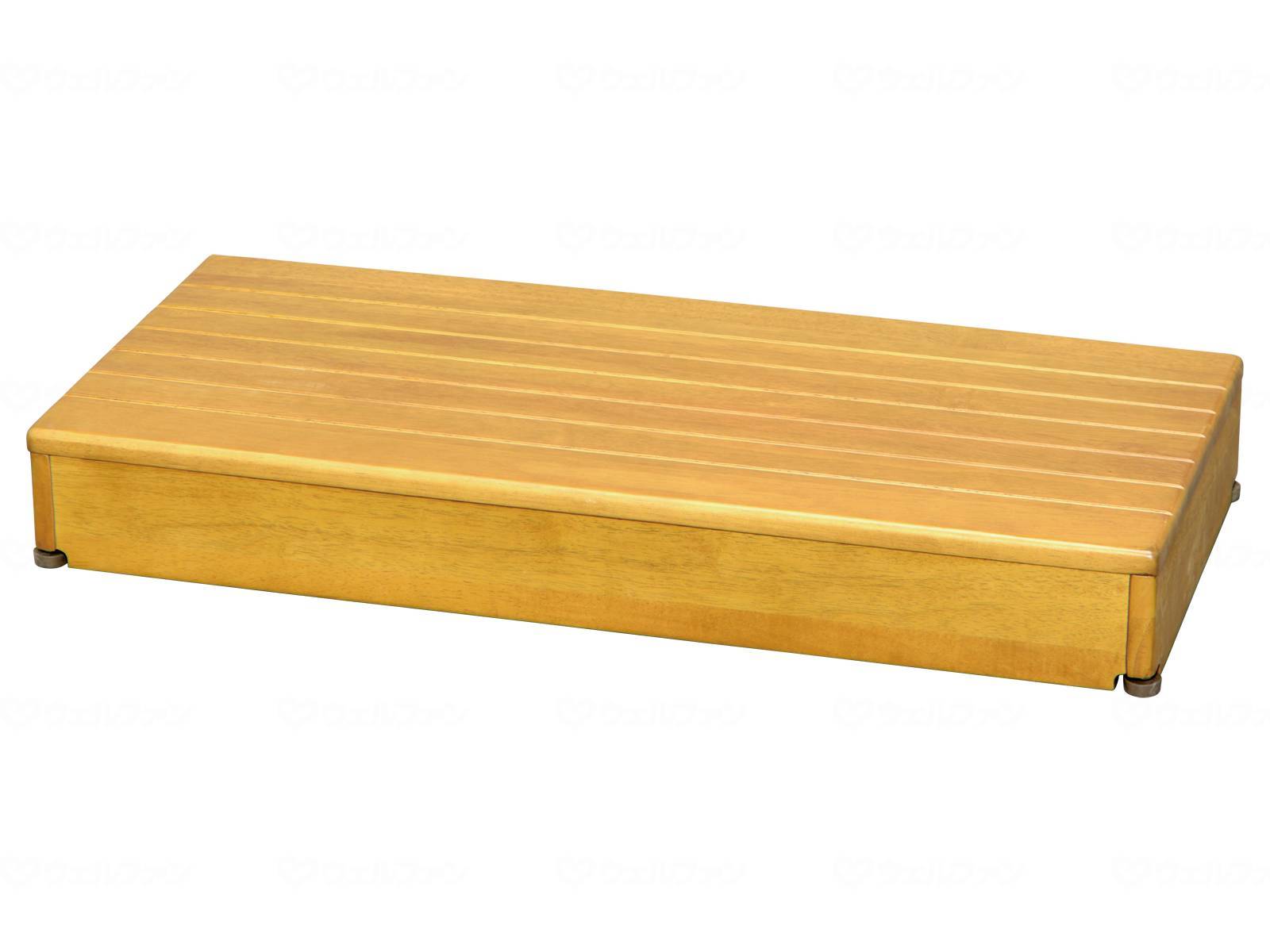 ウェルファン 木製玄関台 90W-40-1段/ライトブラウン 1個（ご注文単位1個）【直送品】