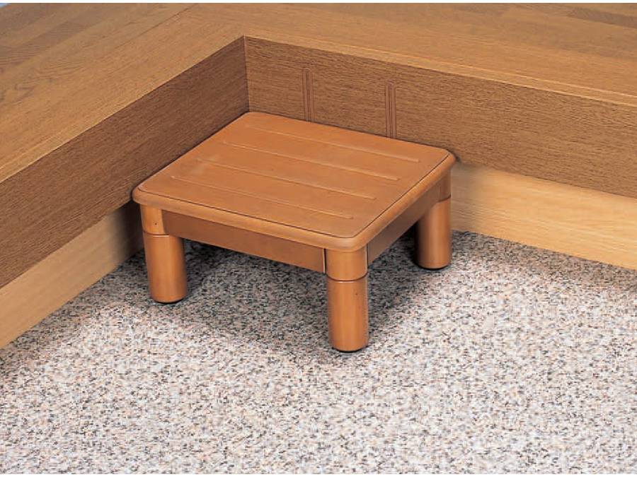 ウェルファン 木製玄関ステップ1段400 1個（ご注文単位1個）【直送品】