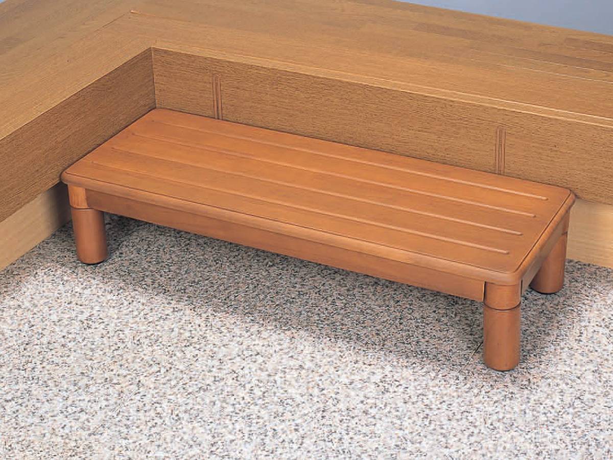 ウェルファン 木製玄関ステップ1段ワイド900 1個（ご注文単位1個）【直送品】