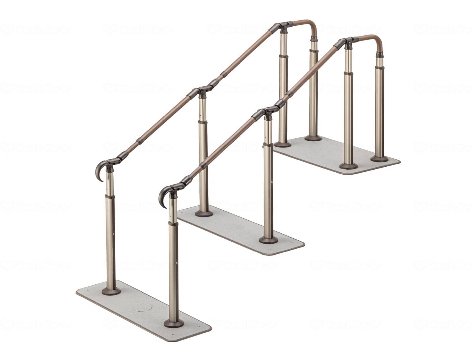 ウェルファン ATTOGRIP AT-Cシリーズ AT-CR-E1600T-S2-N/ブラウン/両側タイプ 1個(ご注文単位1個)【直送品】