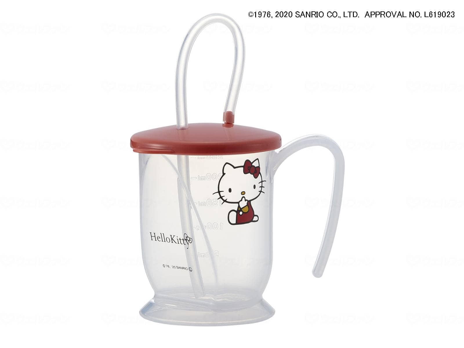 ウェルファン ストロー付きコップ(ハローキティ) 1個（ご注文単位1個）【直送品】