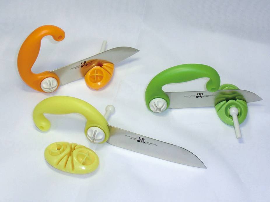 ウェルファン UDグリップ包丁/グリーン 1個（ご注文単位1個）【直送品】