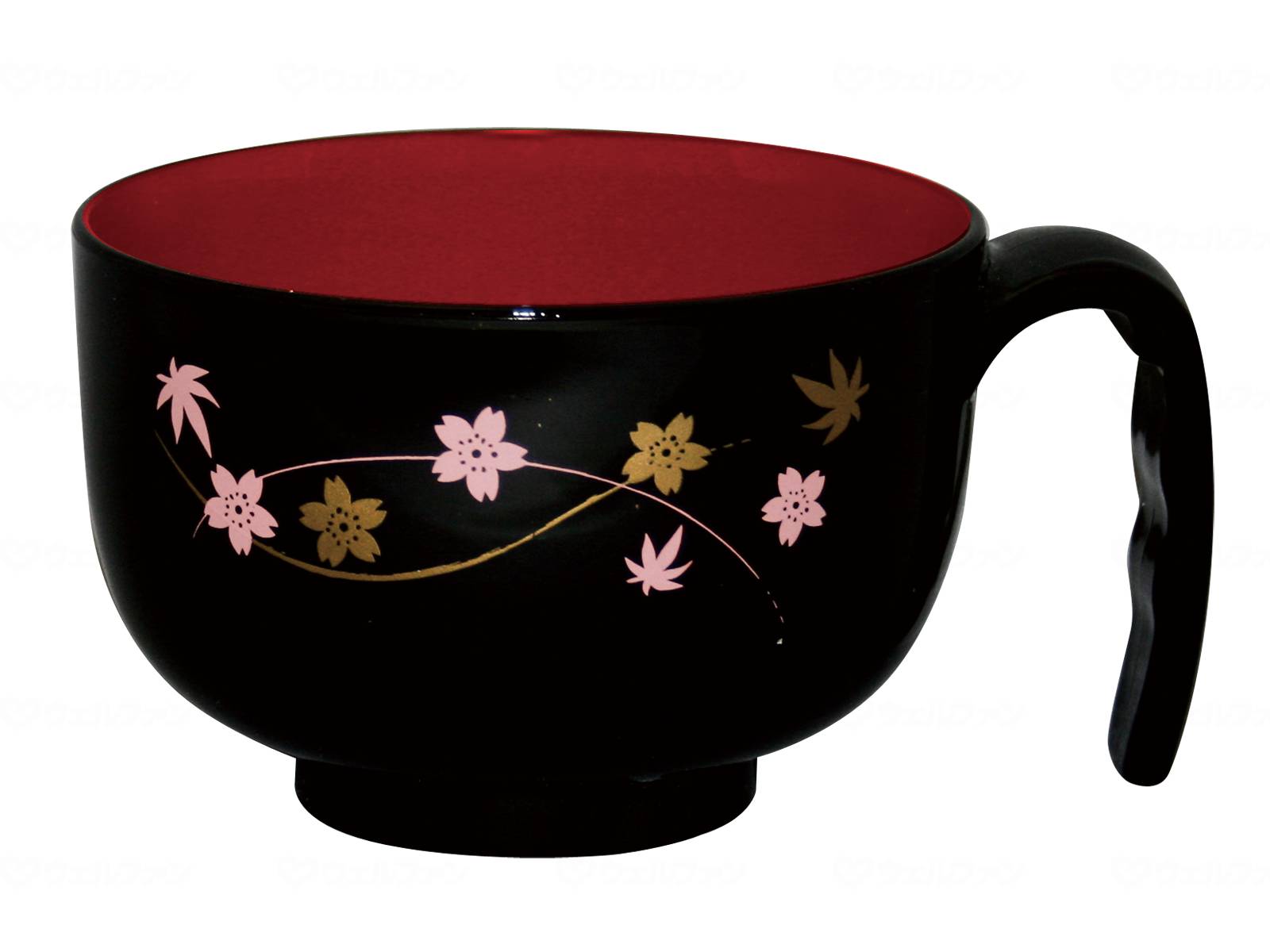 ウェルファン 取っ手付き汁椀ミニ/春秋 1個（ご注文単位1個）【直送品】