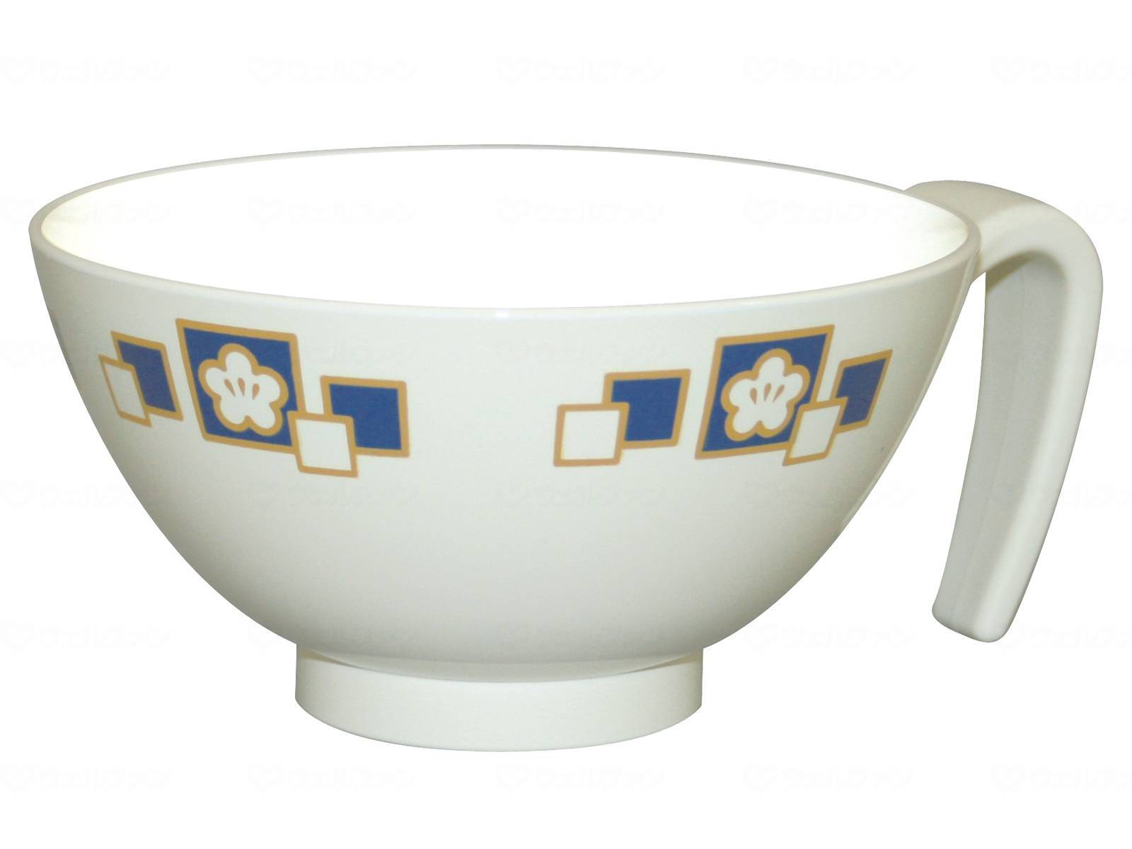 ウェルファン 取っ手付飯碗/梅花(青) 1個（ご注文単位1個）【直送品】