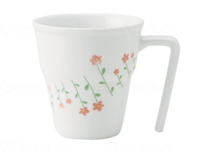 ウェルファン おかるのキモチ UDマグ/花畑(赤) 1個（ご注文単位1個）【直送品】