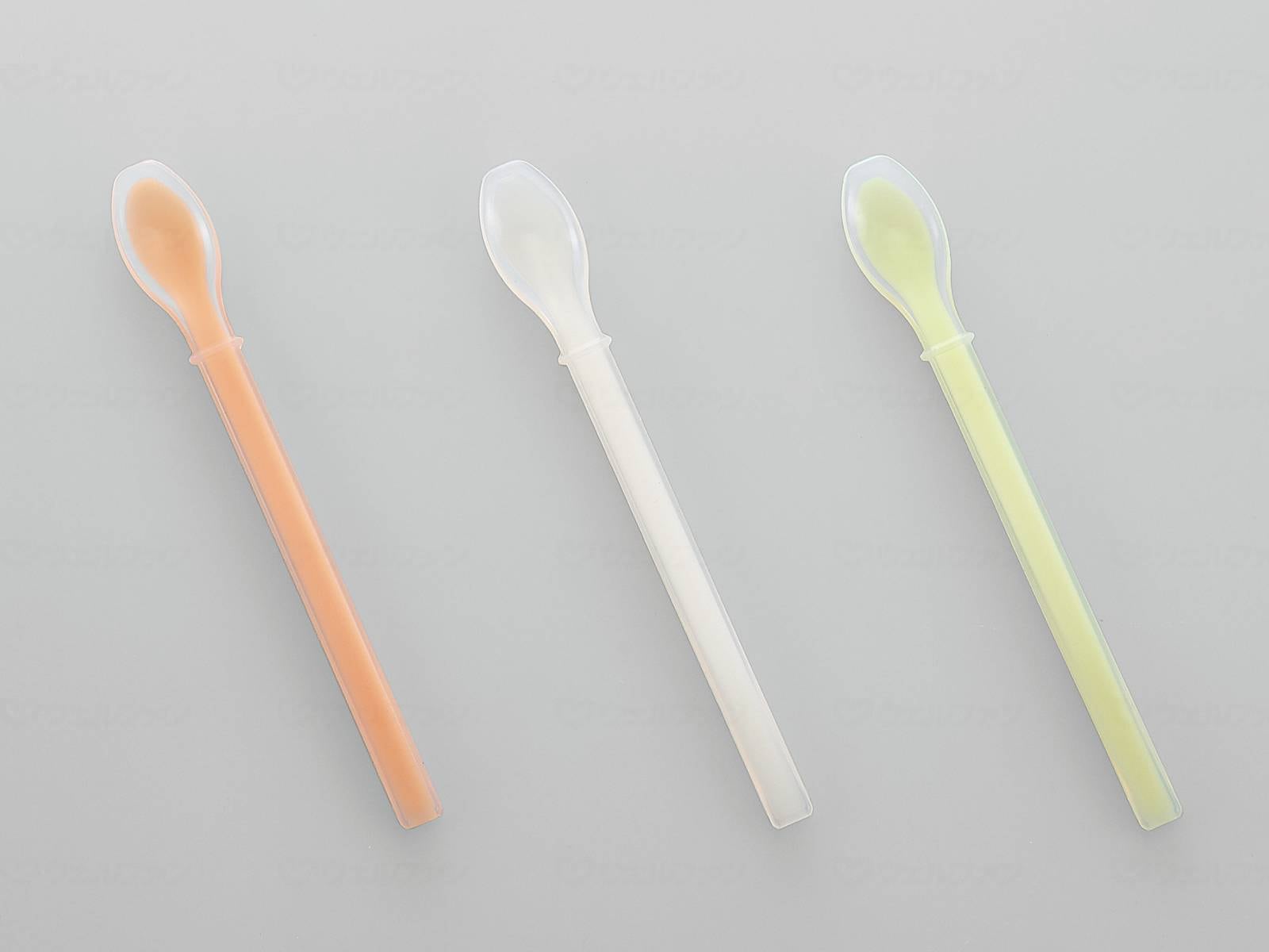 ウェルファン ソフトゴムスプーンシリコン一体タイプ/白/ピュア 1個（ご注文単位1個）【直送品】