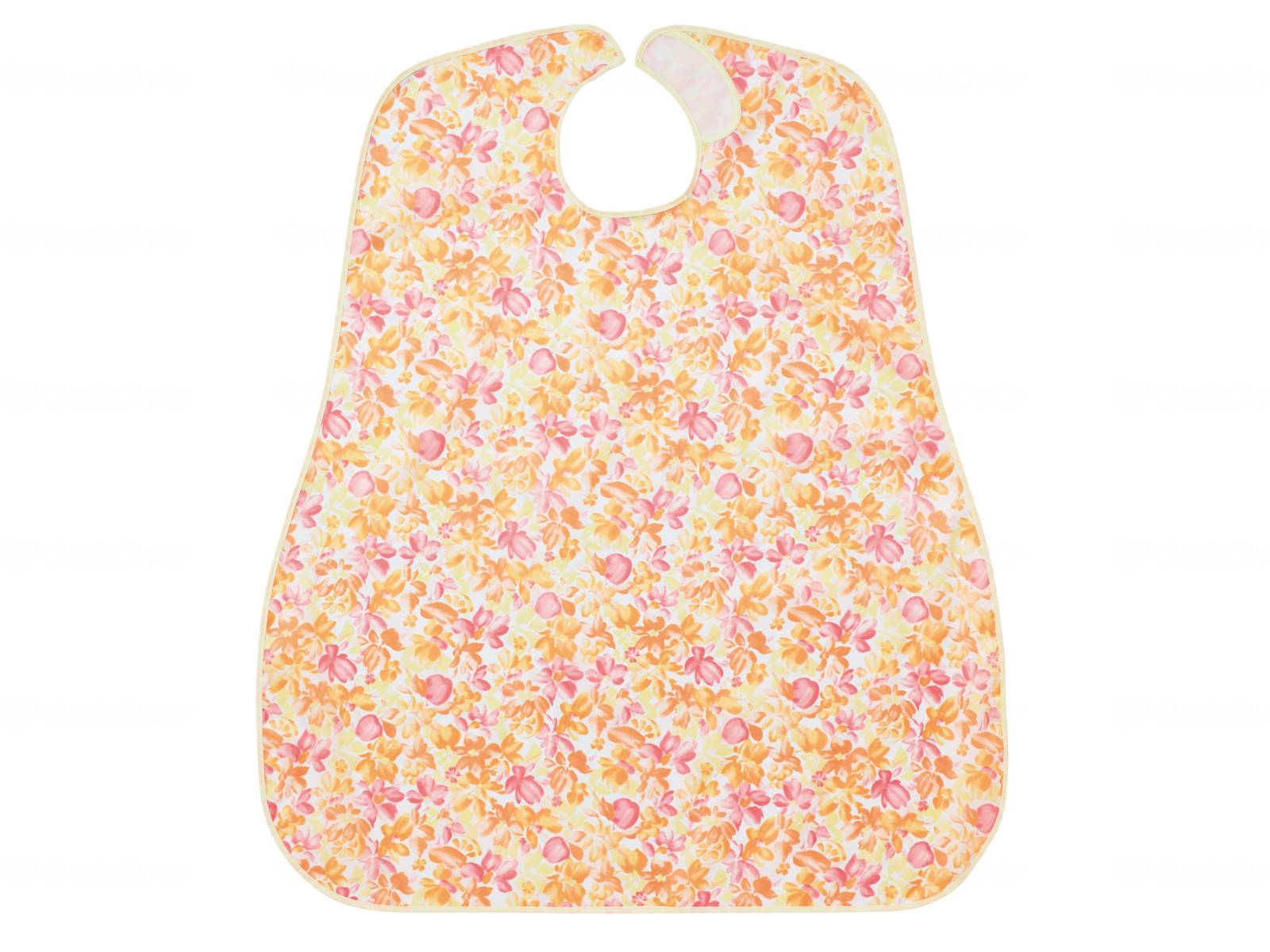 ウェルファン 食事用エプロン/フルーツオレンジ 1個（ご注文単位1個）【直送品】