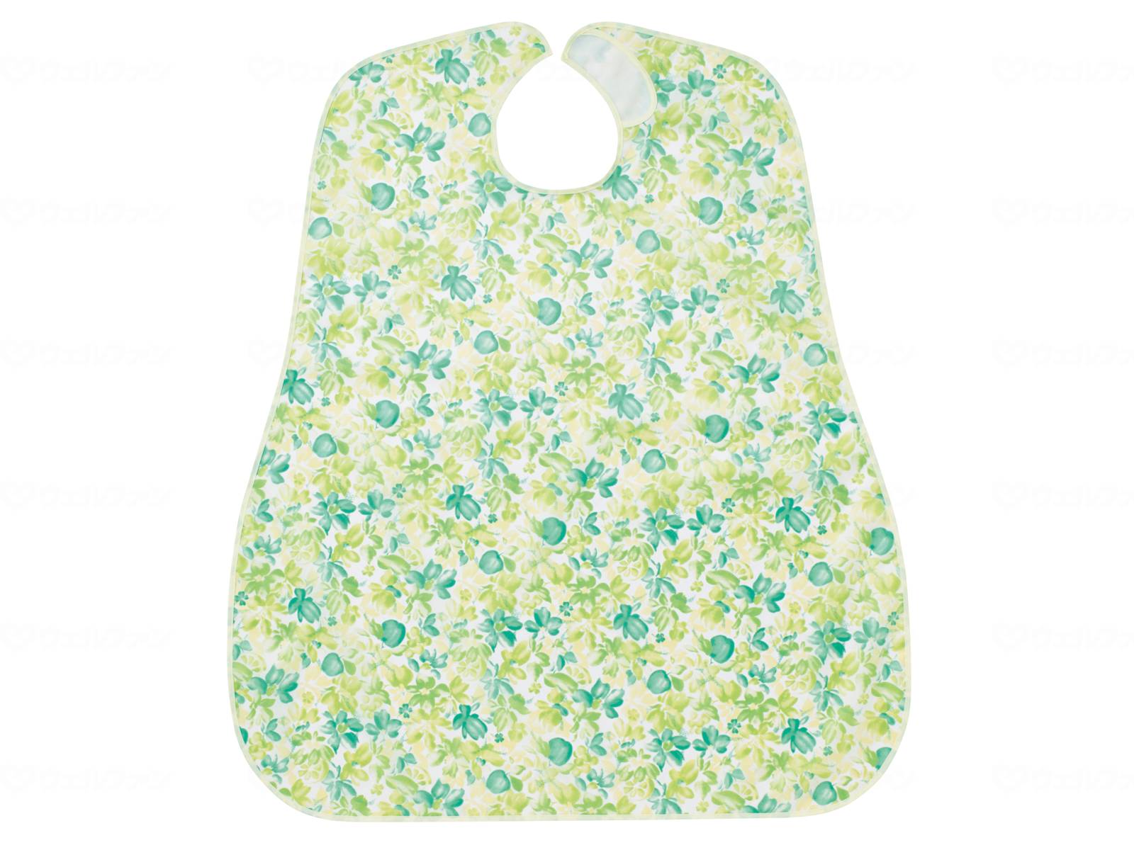 ウェルファン 食事用エプロン/フルーツグリーン 1個（ご注文単位1個）【直送品】