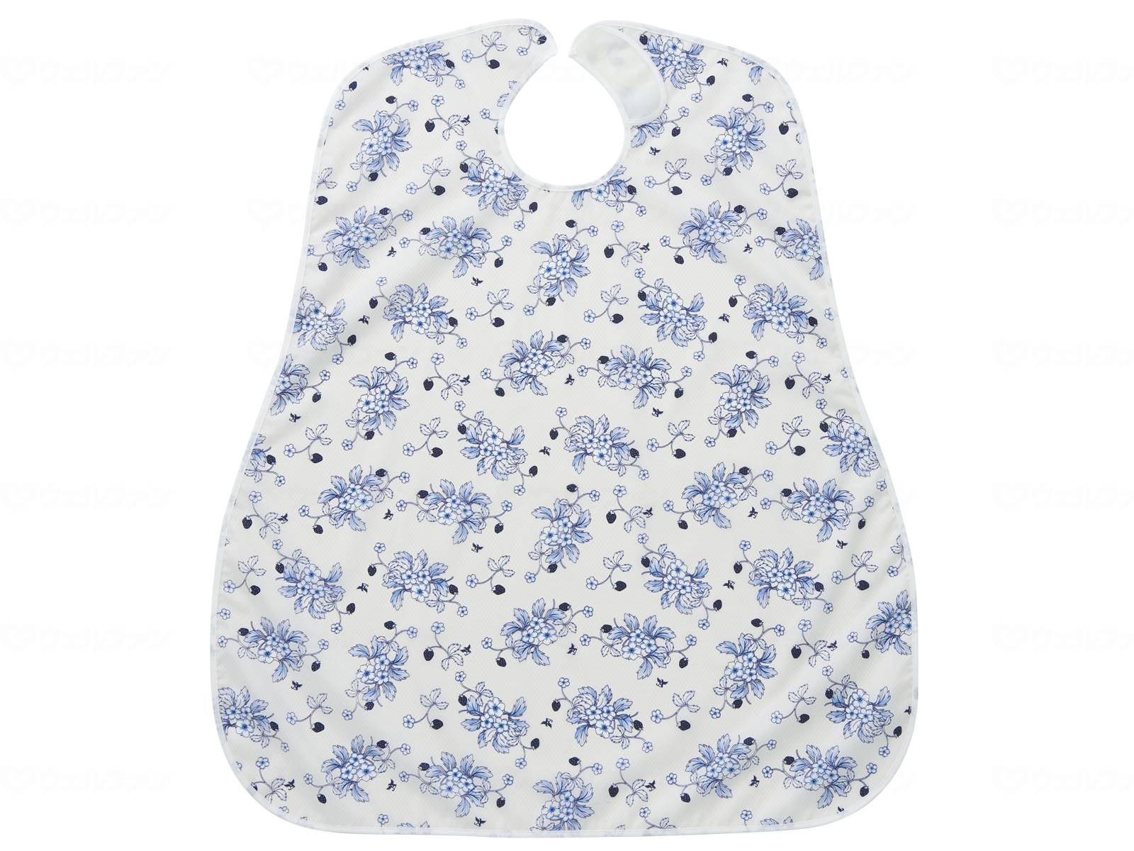 ウェルファン 食事用エプロン/ベリープレートブルー 1個（ご注文単位1個）【直送品】