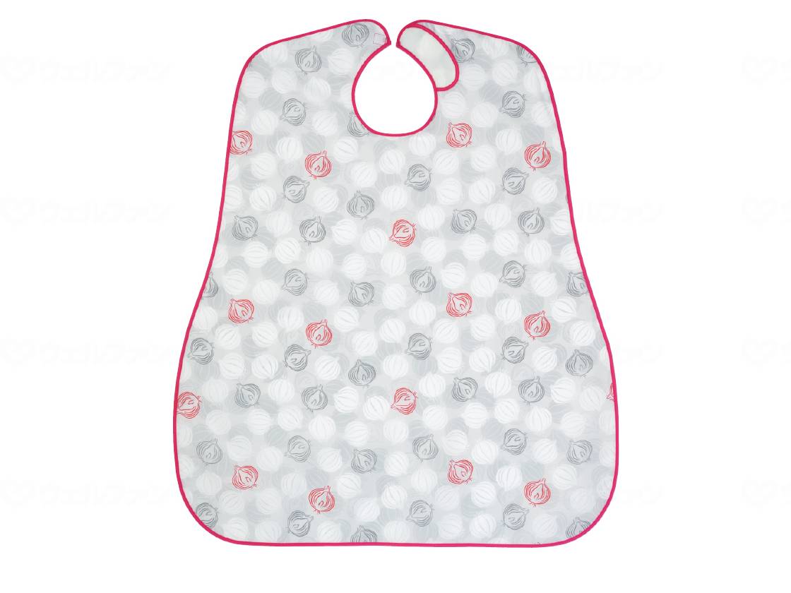 ウェルファン 食事用エプロン/オニオングレー 1個（ご注文単位1個）【直送品】