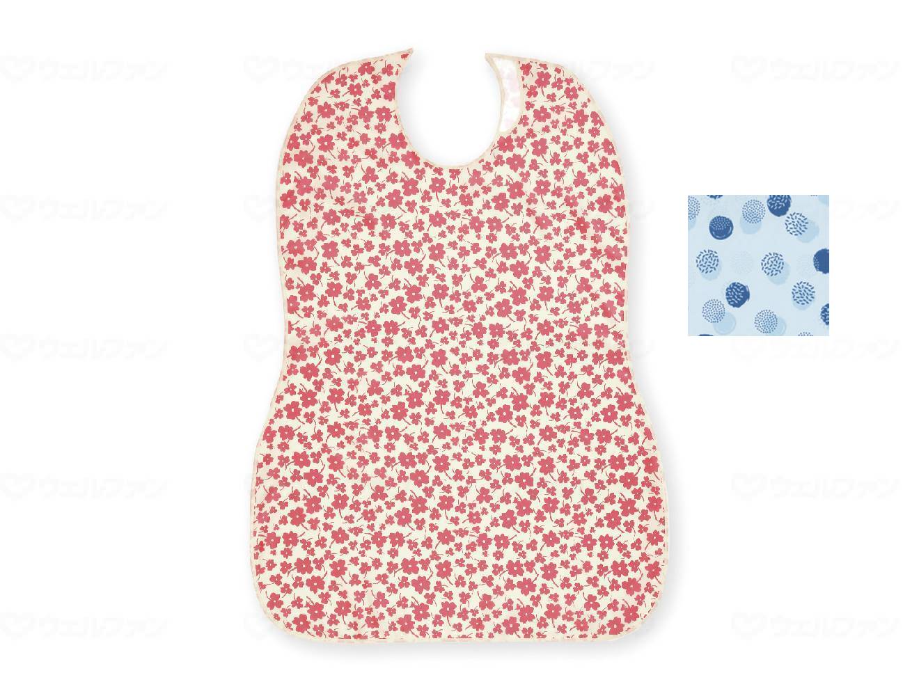 ウェルファン 長持ちする大きなお食事エプロン/ライトブルー 1個（ご注文単位1個）【直送品】