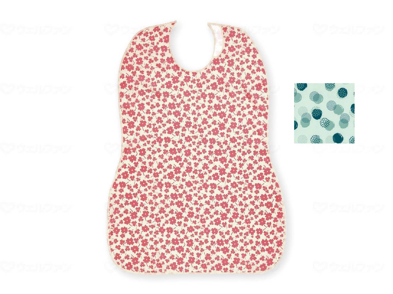 ウェルファン 長持ちする大きなお食事エプロン/ライトグリーン 1個（ご注文単位1個）【直送品】