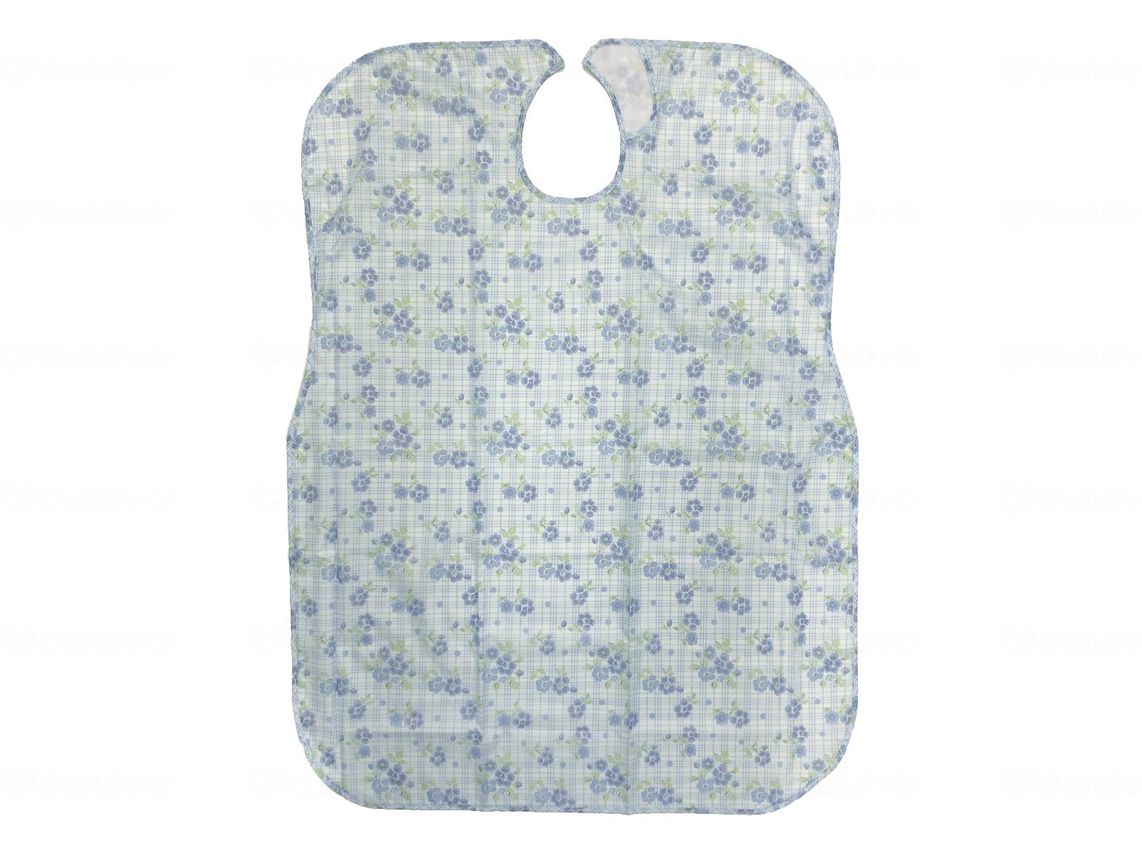 ウェルファン 食事用エプロン/サックス 1個（ご注文単位1個）【直送品】