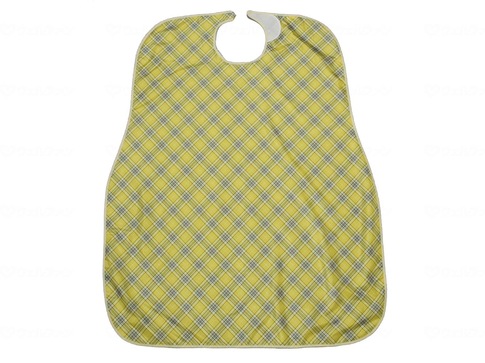 ウェルファン 食事前掛(超はっ水)/イエローチェック 1個（ご注文単位1個）【直送品】