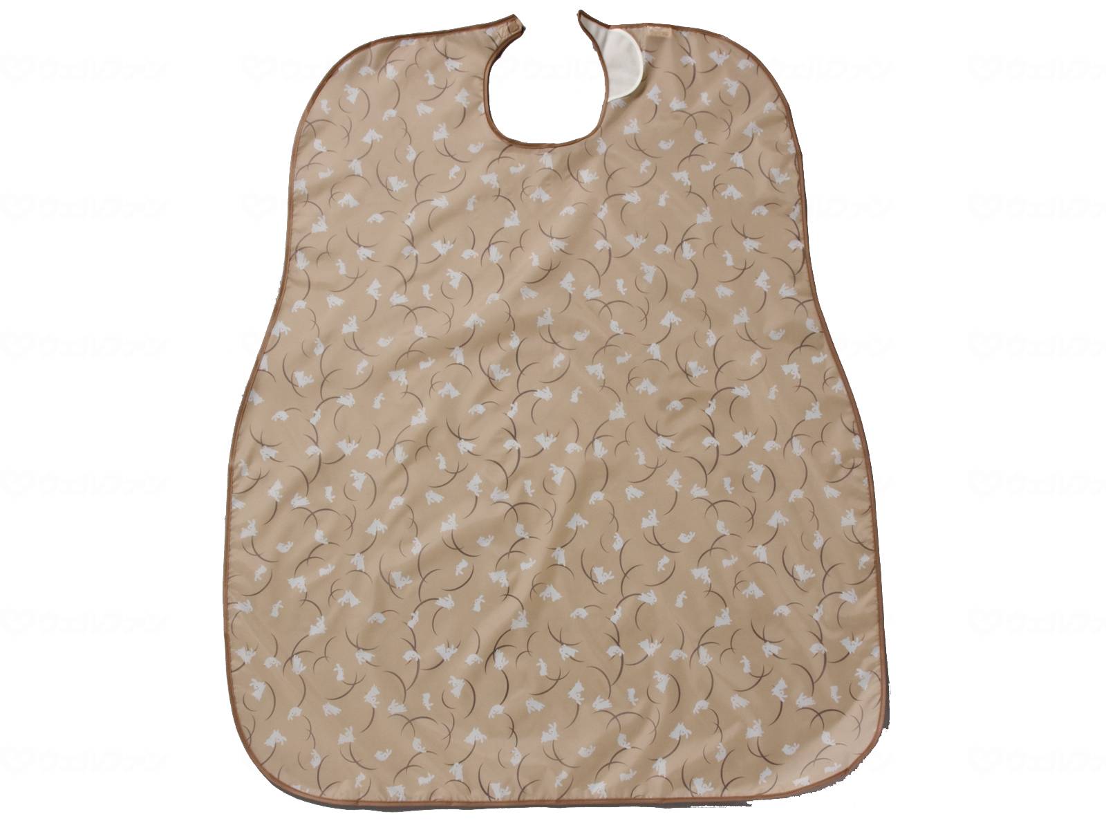 ウェルファン 食事前掛(超はっ水)/和柄うさぎ きなこ 1個（ご注文単位1個）【直送品】