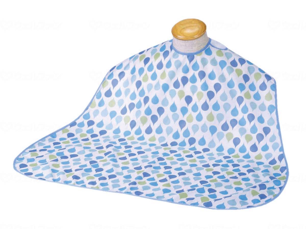 ウェルファン ソフラピレン エプロン しずく/ブルー 1個（ご注文単位1個）【直送品】