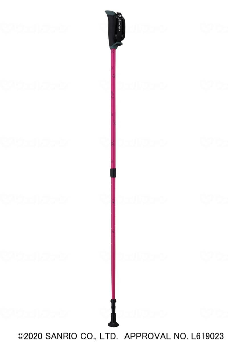 ウェルファン ウォーキングポール（ハローキティ） ピンク 1組（ご注文単位1組）【直送品】