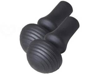 ウェルファン 交換用先ゴム〔ディフェンシブタイプ〕2個セット ブラック 1組（ご注文単位1組）【直送品】