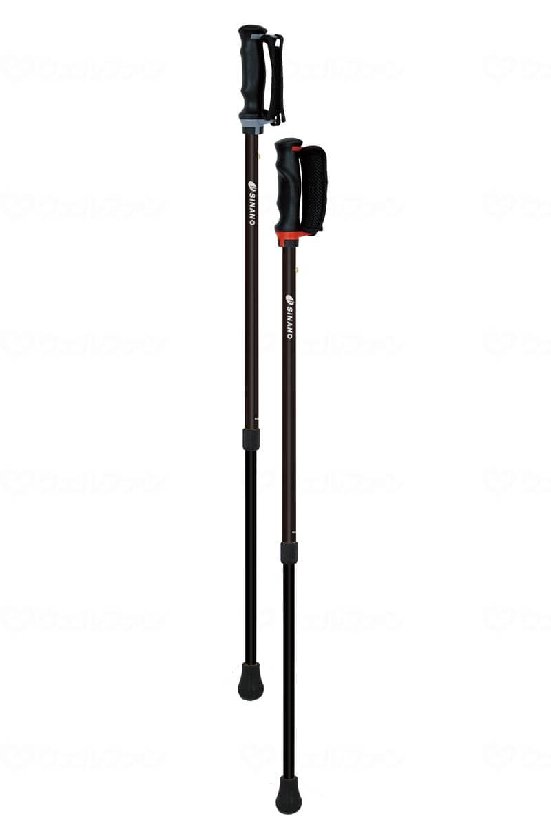 ウェルファン あんしん2本杖 ブラック 1組（ご注文単位1組）【直送品】