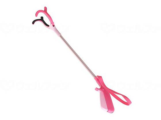 ウェルファン 楽らくハンド ショートタイプ/ピンク 1個（ご注文単位1個）【直送品】