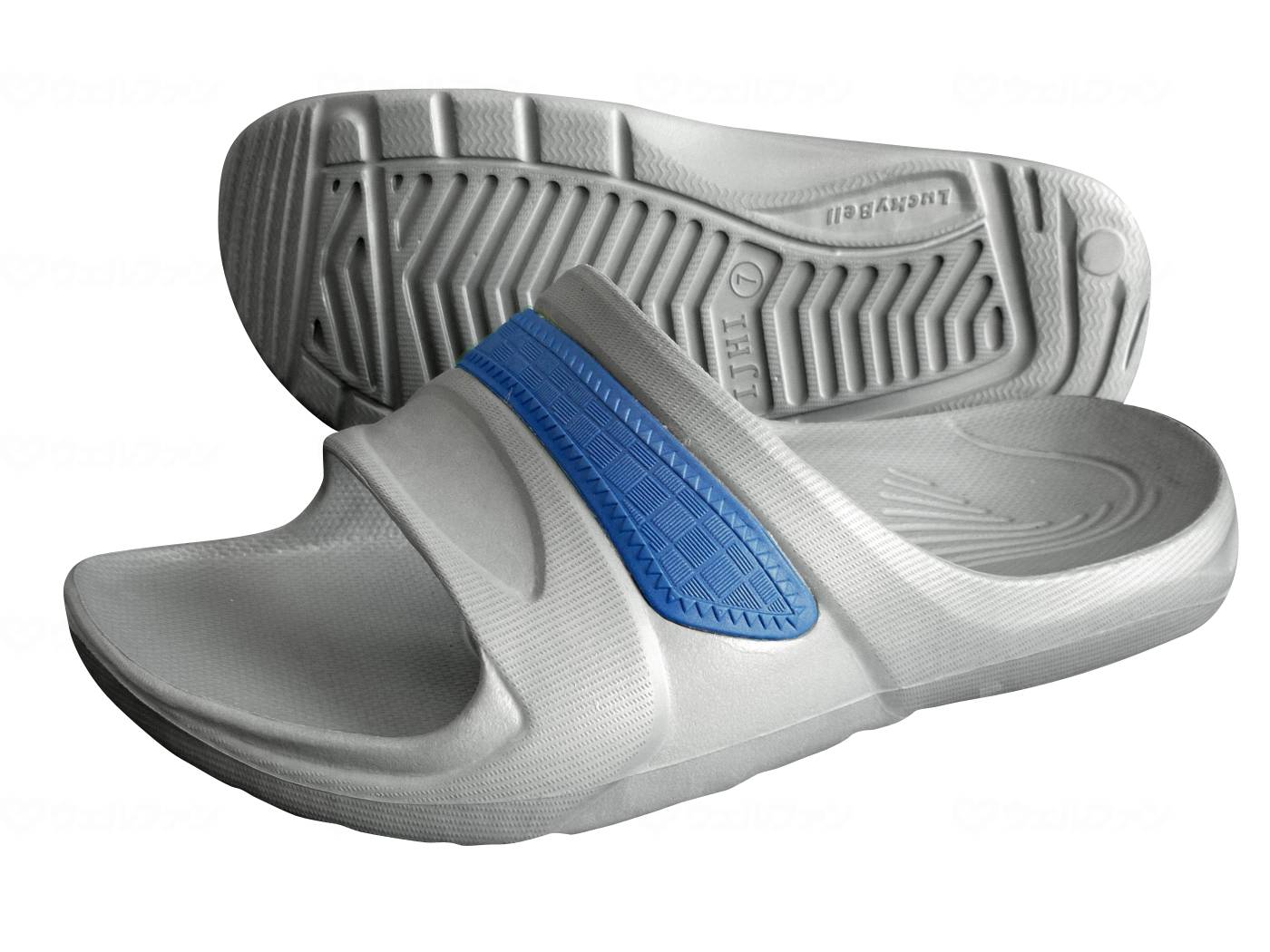 ウェルファン 楽ぴたサンダル LS-3/ブルー/5号 1個(ご注文単位1個)【直送品】