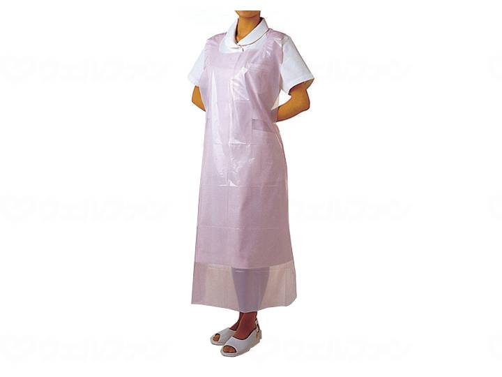 ウェルファン 竹虎ビニールエプロンP 50枚入/ピンク/箱 1個（ご注文単位1個）【直送品】