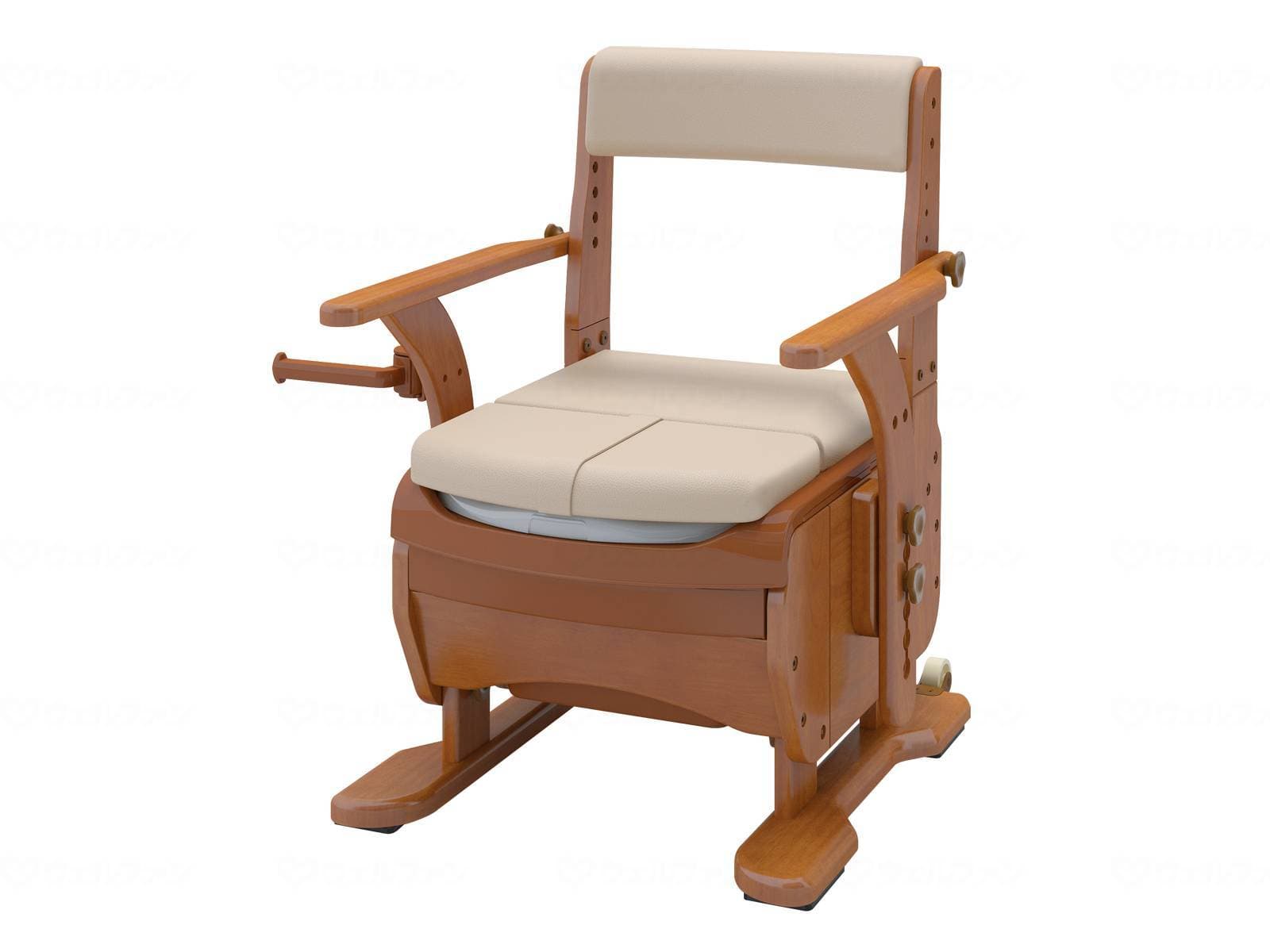 ウェルファン 家具調トイレ セレクトR ひじかけノーマル/幅:標準/暖房 1個（ご注文単位1個）【直送品】