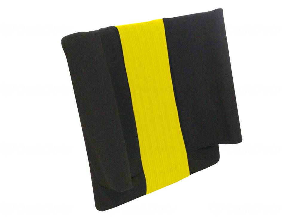 ウェルファン FC-ファイン 背クッション/ブラック/ロングタイプ 1個（ご注文単位1個）【直送品】