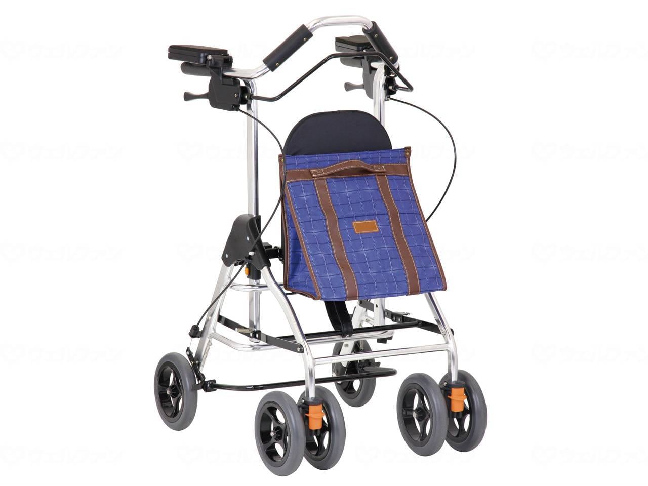 ウェルファン 馬蹄型歩行車 テイコブ リトルF/ブルー 1台（ご注文単位1台）【直送品】